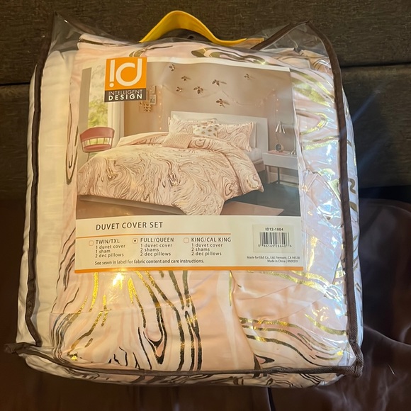 intelligent design Other - Full/Queen Rebecca Metallic 5-Pc duvet cover set